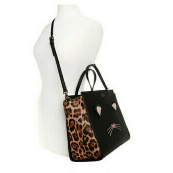 Kate spade leopard cat run the wild Hayden bag - Picture 6 of 6